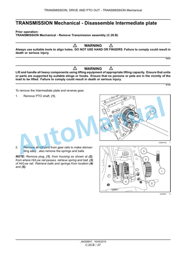 New Holland 45, 55 Workmaster Compact Tractor Service Manual 84269847 4 New Holland 45, 55 Workmaster Compact Tractor Service Manual 84269847-4