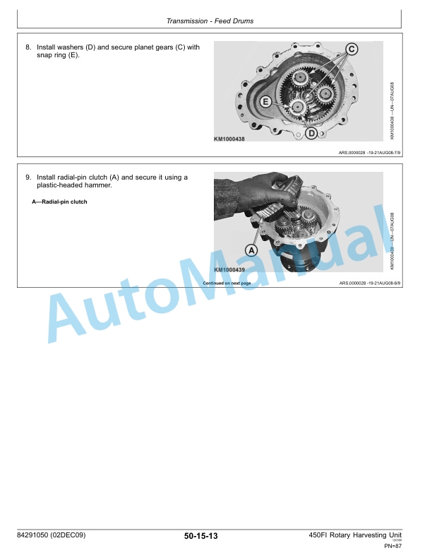 New Holland 450FI Rotary Harvesting Header Service Manual 84291050NA 3 New Holland 450FI Rotary Harvesting Header Service Manual 84291050NA-3