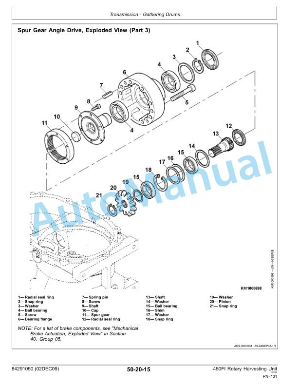 New Holland 450FI Rotary Harvesting Header Service Manual 84291050NA 4 New Holland 450FI Rotary Harvesting Header Service Manual 84291050NA-4