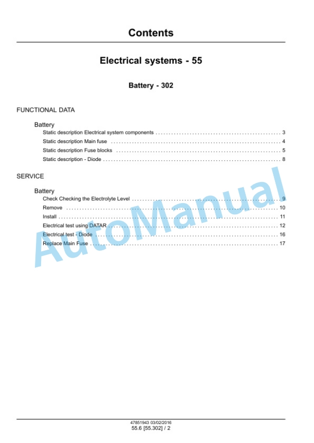 New Holland 46D CVT, 54D CVT Boomer Tier 4B Final Compact Tractor Service Manual 47979820 2 New Holland 46D CVT, 54D CVT Boomer Tier 4B Final Compact Tractor Service Manual 47979820-2
