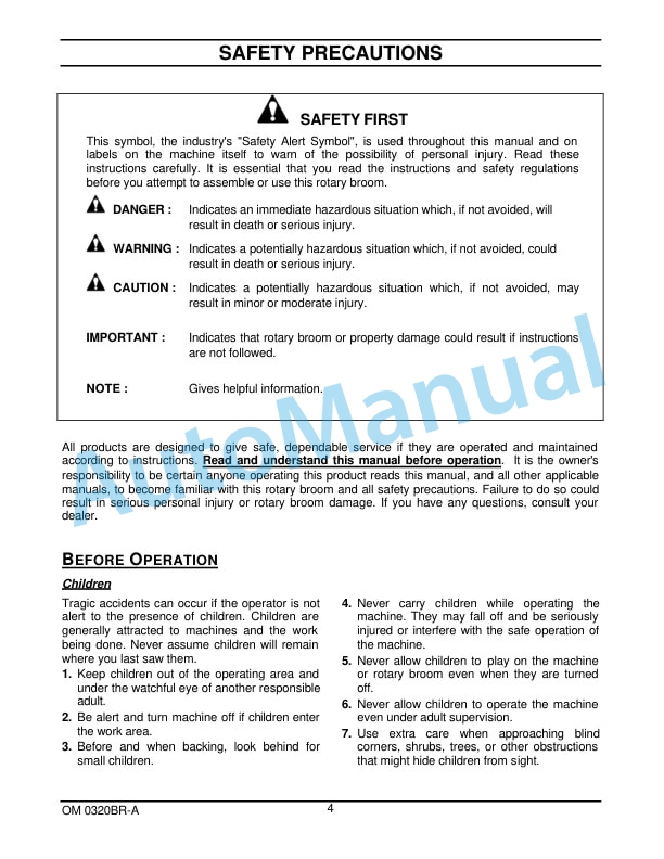 New Holland 47CO 47in Rotary Broom Operation and Maintenance Manual 87300085 2 New Holland 47CO 47in Rotary Broom Operation and Maintenance Manual 87300085-2