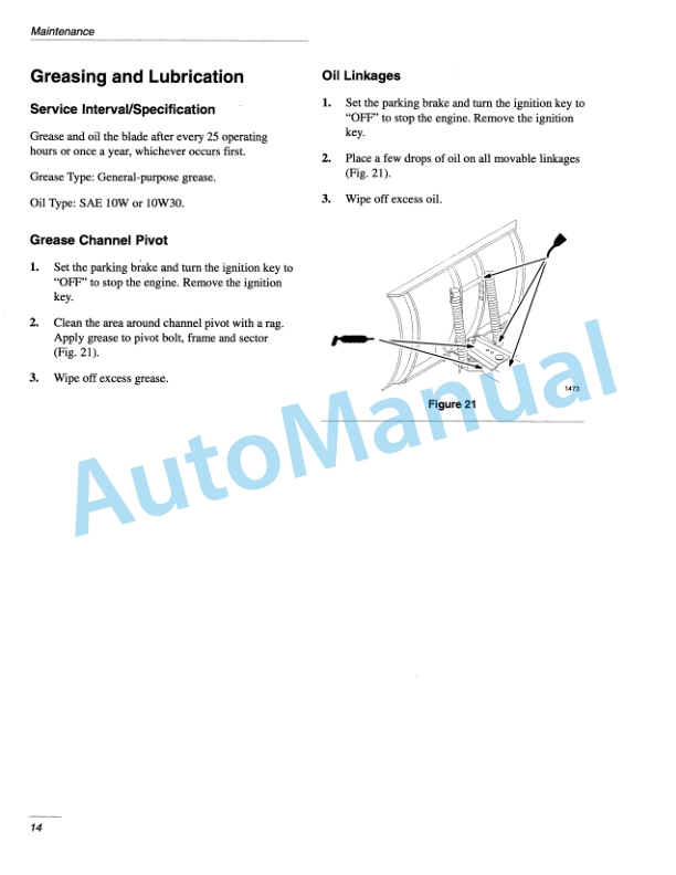 New Holland 48 Snow Blade Operation and Maintenance Manual 86602569 5 New Holland 48 Snow Blade Operation and Maintenance Manual 86602569-5