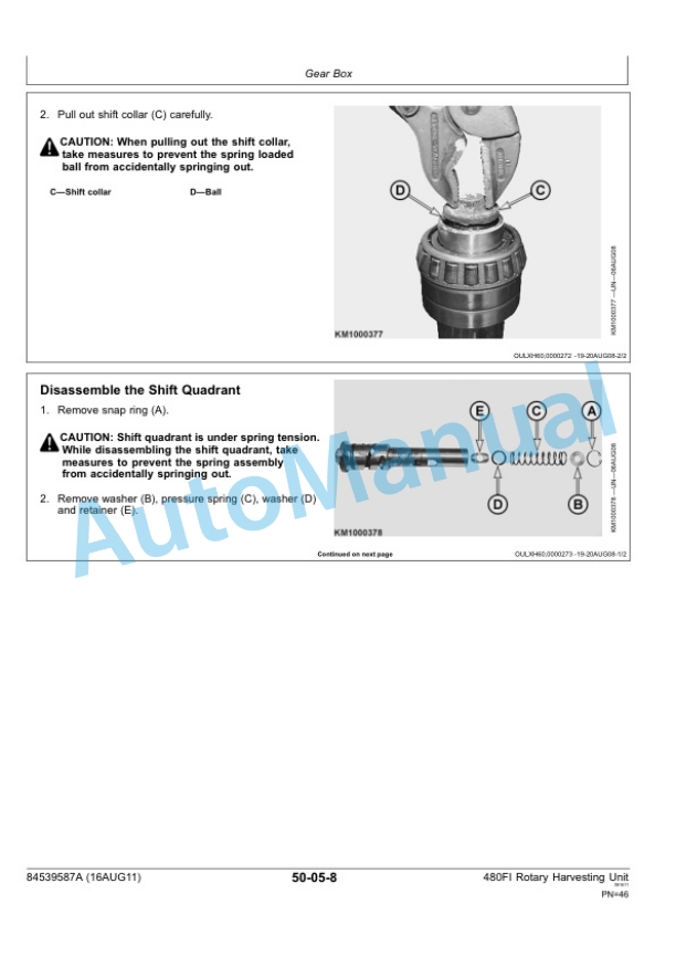 New Holland 480FI Rotary Harvester Repair Manual 84539587A 2 New Holland 480FI Rotary Harvester Repair Manual 84539587A-2