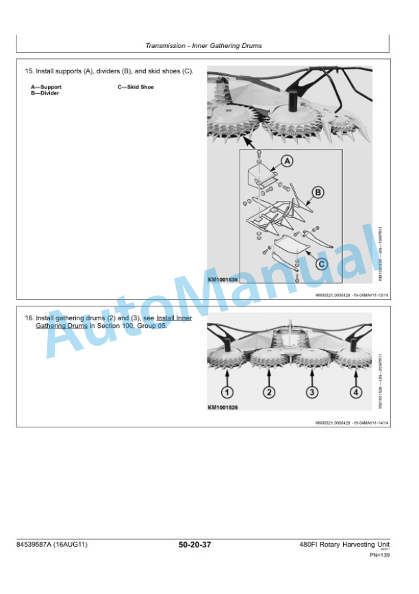New Holland 480FI Rotary Harvester Repair Manual 84539587A 4 New Holland 480FI Rotary Harvester Repair Manual 84539587A-4