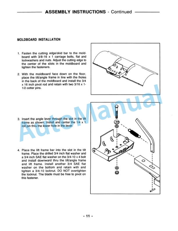 New Holland 48in Front Blade GT65, GT75, GT85, GT95 Tractor Operation and Maintenance Manual 42680150 4 New Holland 48in Front Blade GT65, GT75, GT85, GT95 Tractor Operation and Maintenance Manual 42680150-4