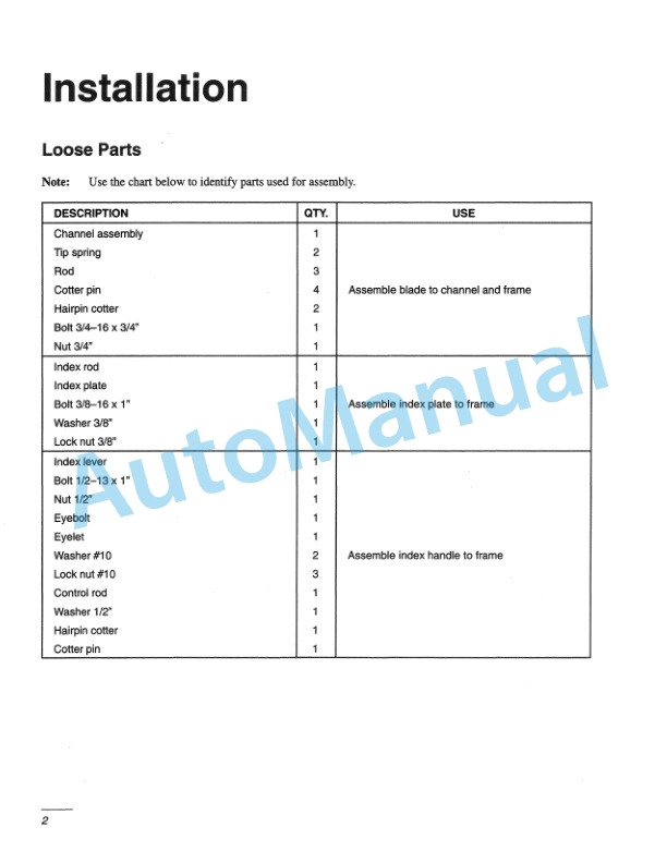 New Holland 48in Snow Blade for Lawn - Garden Tractor Operation and Maintenance Manual 42680081 2 New Holland 48in Snow Blade for Lawn - Garden Tractor Operation and Maintenance Manual 42680081-2