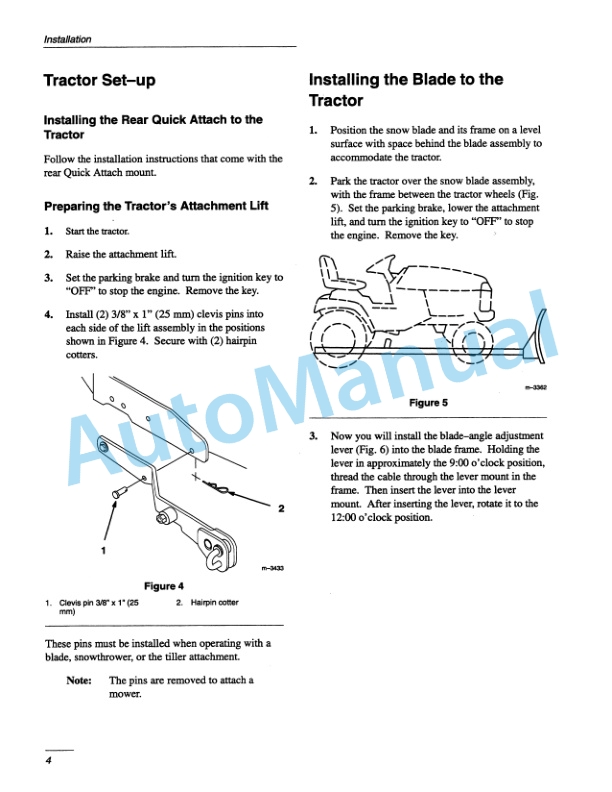 New Holland 48in Snow Blade for Lawn - Garden Tractor Operation and Maintenance Manual 42871790 3 New Holland 48in Snow Blade for Lawn - Garden Tractor Operation and Maintenance Manual 42871790-3