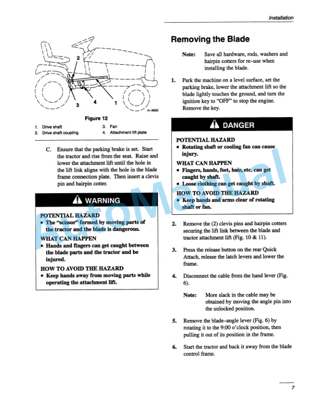 New Holland 48in Snow Blade for Lawn - Garden Tractor Operation and Maintenance Manual 42871790 4 New Holland 48in Snow Blade for Lawn - Garden Tractor Operation and Maintenance Manual 42871790-4