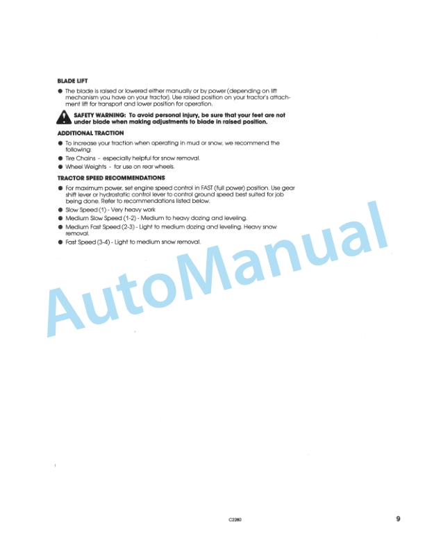 New Holland 48in Spring Trip Front Blade Operation and Maintenance Manual 42644812 4 New Holland 48in Spring Trip Front Blade Operation and Maintenance Manual 42644812-4