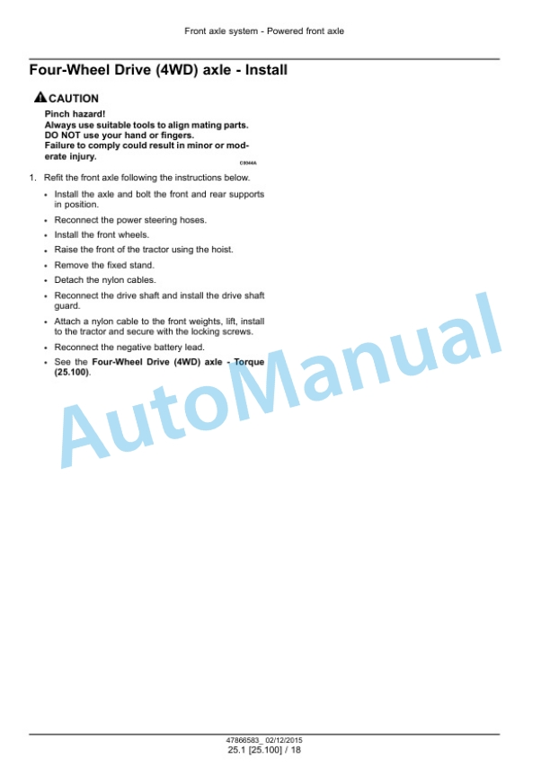 New Holland 50, 60, 70 Workmaster Tier 4B Final Tractor Service Manual 47951331 5 New Holland 50, 60, 70 Workmaster Tier 4B Final Tractor Service Manual 47951331 - Image 5