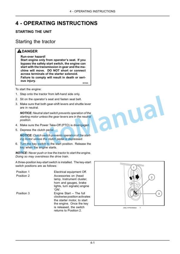New Holland 50, 60, 70 Workmaster Tractor Operation and Maintenance Manual 47690424 3 New Holland 50, 60, 70 Workmaster Tractor Operation and Maintenance Manual 47690424 - Image 3
