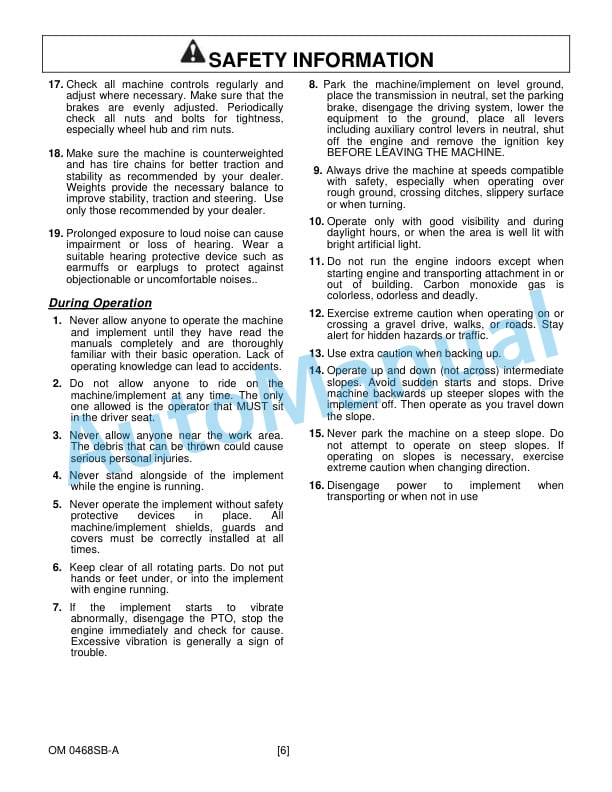 New Holland 50RS 439329006 Snow Blower Operation and Maintenance Manual 51421073 2 New Holland 50RS 439329006 Snow Blower Operation and Maintenance Manual 51421073-2