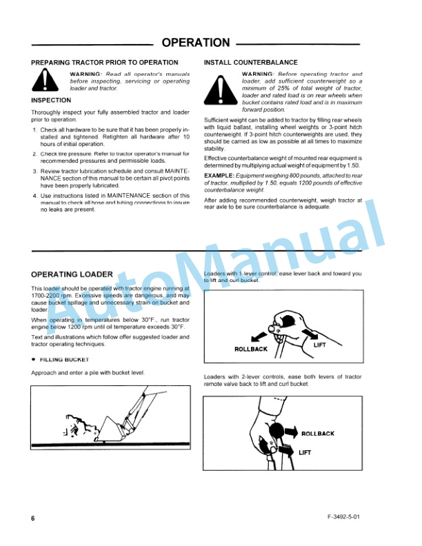New Holland 52LA-MSL Series Quick Attach Farm Loader Operation and Maintenance Manual 86632632 2 New Holland 52LA-MSL Series Quick Attach Farm Loader Operation and Maintenance Manual 86632632-2