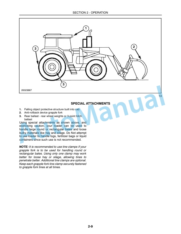 New Holland 52LB Front End Loader Operation and Maintenance Manual 87034406 3 New Holland 52LB Front End Loader Operation and Maintenance Manual 87034406-3