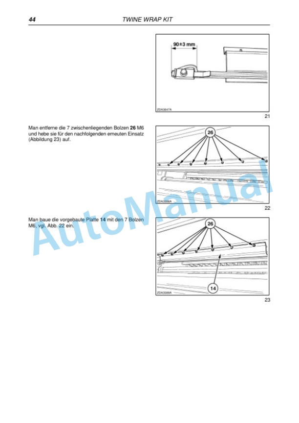 New Holland 544, 548 Round Baler Repair Manual 6046611100 5 New Holland 544, 548 Round Baler Repair Manual 6046611100-5