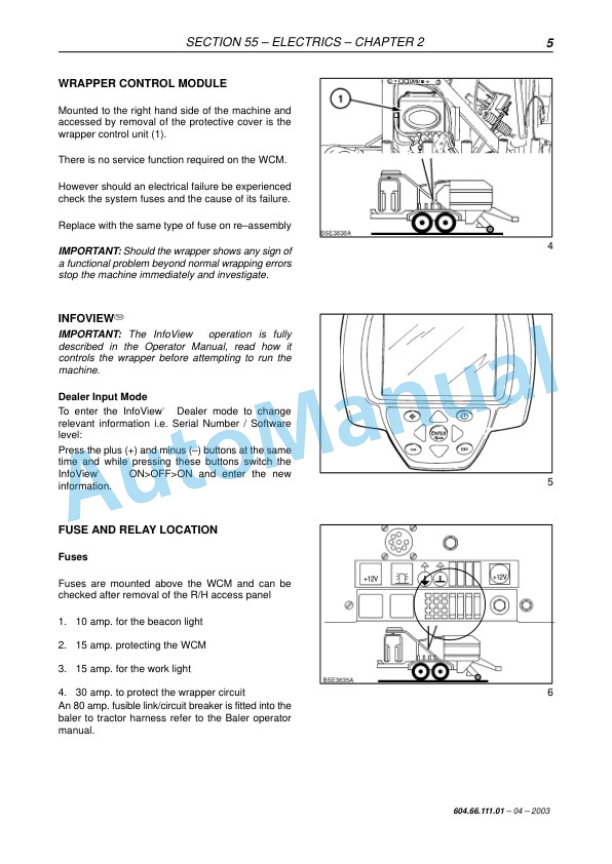 New Holland 548 Baler Wrapper Combi Repair Manual 6046611101 3 New Holland 548 Baler Wrapper Combi Repair Manual 6046611101-3