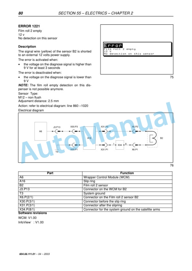 New Holland 548 Baler Wrapper Combi Repair Manual 6046611101 4 New Holland 548 Baler Wrapper Combi Repair Manual 6046611101-4