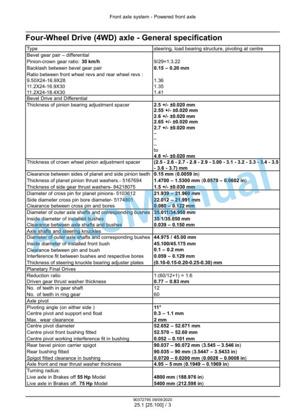 New Holland 5510 Excel Tractor Service Manual 90372795 3 New Holland 5510 Excel Tractor Service Manual 90372795 - Image 3