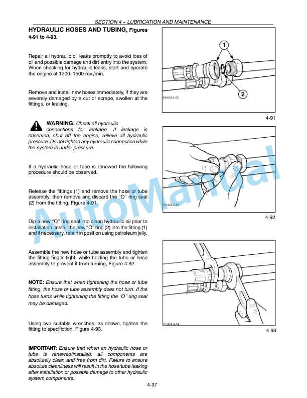 New Holland 555E, 575E, 655E, 675E Backhoe Laoder Operation and Maintenance Manual 86570568 5 New Holland 555E, 575E, 655E, 675E Backhoe Laoder Operation and Maintenance Manual 86570568-5