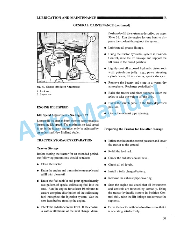 New Holland 5610S, 6610S, 7610S, 7810S Feature Operation and Maintenance Manual 86579555 5 New Holland 5610S, 6610S, 7610S, 7810S Feature Operation and Maintenance Manual 86579555-5