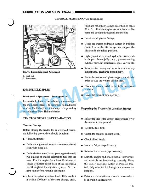 New Holland 5610S, 6610S, 7610S Feature Operation and Maintenance Manual 86579556 5 New Holland 5610S, 6610S, 7610S Feature Operation and Maintenance Manual 86579556-5
