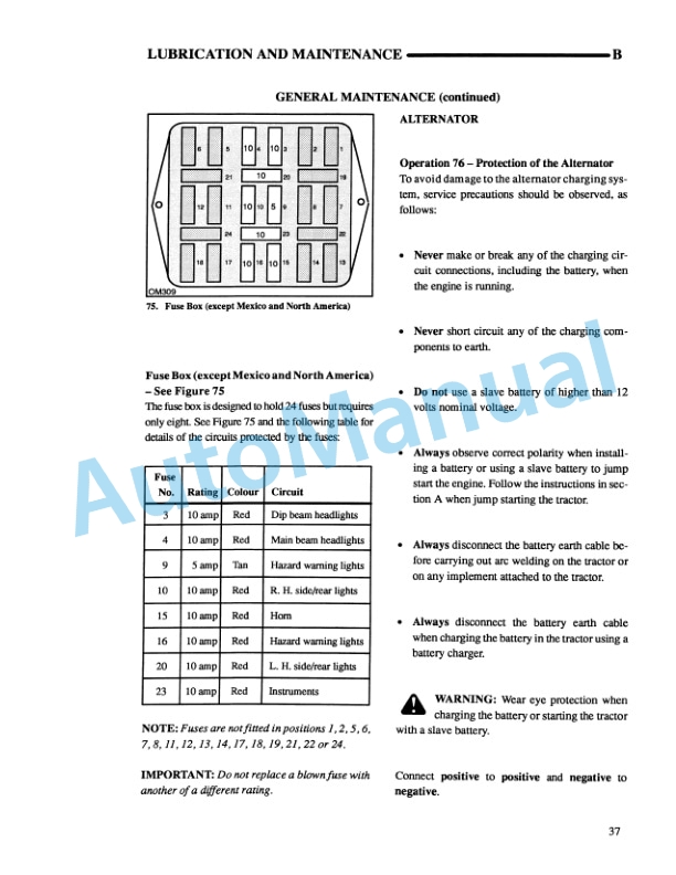 New Holland 5610S, 6610S, 7610S Tractor Operation and Maintenance Manual 42561040 5 New Holland 5610S, 6610S, 7610S Tractor Operation and Maintenance Manual 42561040-5