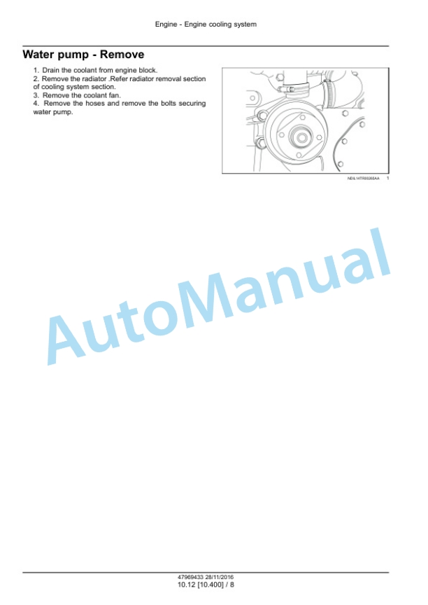 New Holland 6010, 6510, 7510 Tractor Service Manual 47969433 2 New Holland 6010, 6510, 7510 Tractor Service Manual 47969433 - Image 2