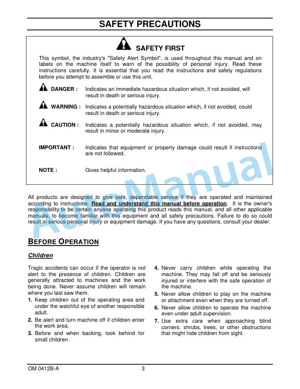 New Holland 60CBH 60in Front Dozer Blade Operation and Maintenance Manual 47391787 2 New Holland 60CBH 60in Front Dozer Blade Operation and Maintenance Manual 47391787-2