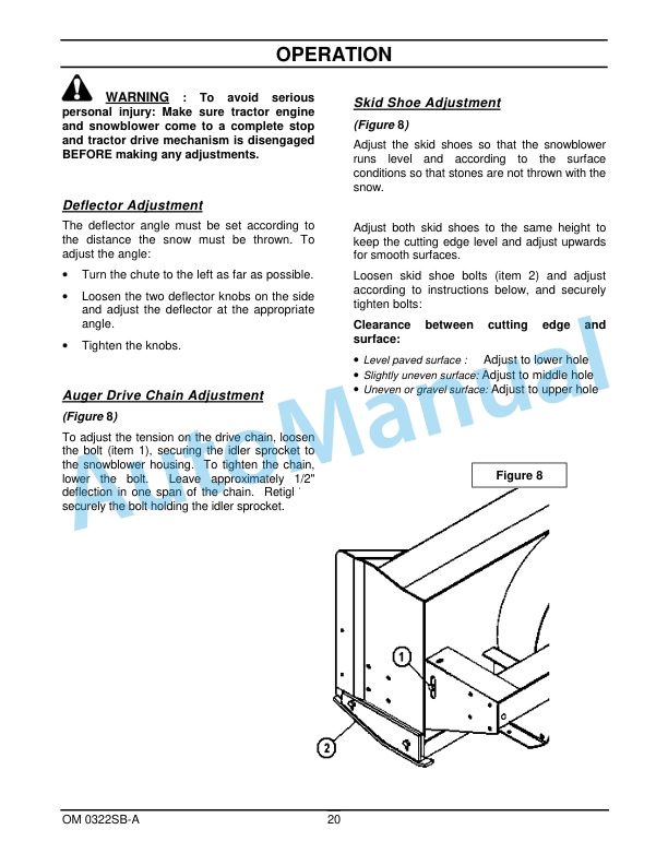 New Holland 62CSH 62in, 72CSH 72in Two Stage Snowblower Operation and Maintenance Manual 87300098 4 New Holland 62CSH 62in, 72CSH 72in Two Stage Snowblower Operation and Maintenance Manual 87300098-4
