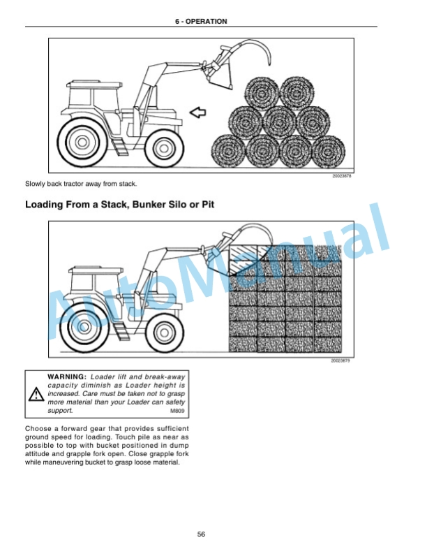 New Holland 62LB, 72LB Front End Loader Operation and Maintenance Manual 87051820 4 New Holland 62LB, 72LB Front End Loader Operation and Maintenance Manual 87051820 - Image 4