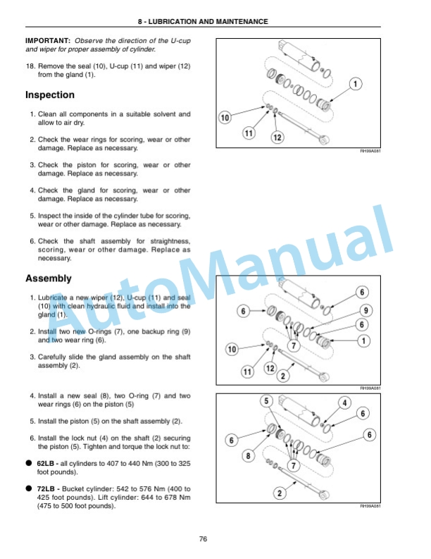 New Holland 62LB, 72LB Front End Loader Operation and Maintenance Manual 87051820 5 New Holland 62LB, 72LB Front End Loader Operation and Maintenance Manual 87051820 - Image 5