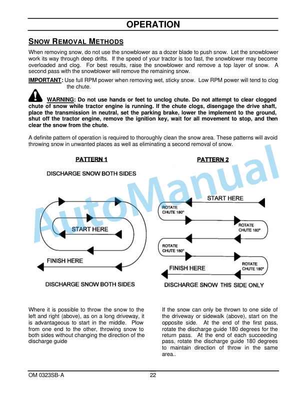 New Holland 63CSH 63in Commercial Snowblower Operation and Maintenance Manual 87300092 4 New Holland 63CSH 63in Commercial Snowblower Operation and Maintenance Manual 87300092-4