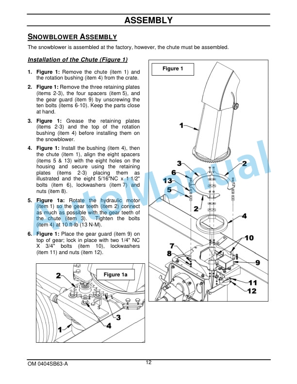 New Holland 63CSH 63in Two Stage Snowblower Operation and Maintenance Manual 47598025 3 New Holland 63CSH 63in Two Stage Snowblower Operation and Maintenance Manual 47598025-3