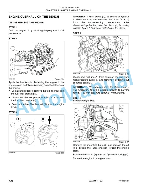 New Holland 667TAEEG, 667TAEEC, 667TAEBF, 667TAEED, 667TAEBJ, 667TAEDJ Engine Repair Manual 87519804NA 4 New Holland 667TAEEG, 667TAEEC, 667TAEBF, 667TAEED, 667TAEBJ, 667TAEDJ Engine Repair Manual 87519804NA-4