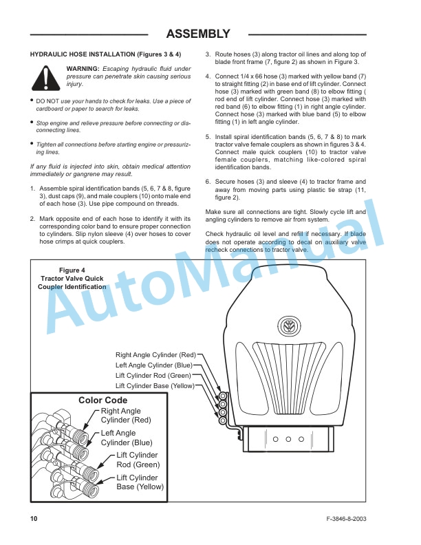 New Holland 702D Series Front Blade Operation and Maintenance Manual 87300372 5 New Holland 702D Series Front Blade Operation and Maintenance Manual 87300372-5