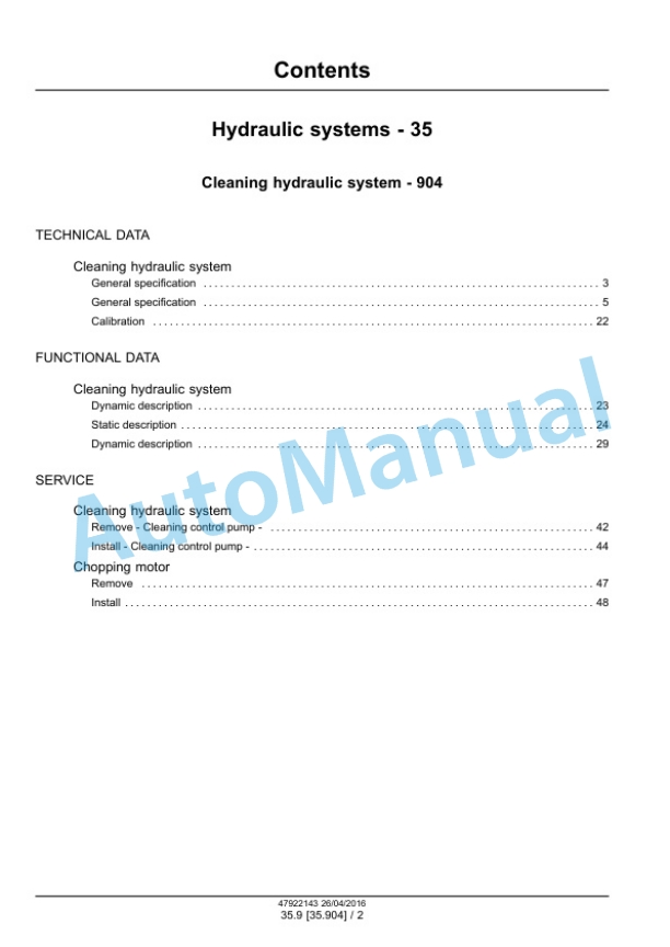 New Holland 7030M, 8030L Grape Harvester Service Manual 47922143 2 New Holland 7030M, 8030L Grape Harvester Service Manual 47922143 - Image 2