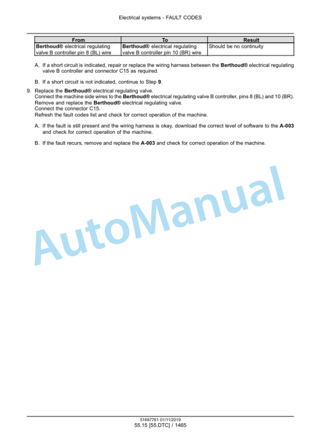 New Holland 7030M, 8030L Grape Harvester Service Manual 51697761 5 New Holland 7030M, 8030L Grape Harvester Service Manual 51697761 - Image 5