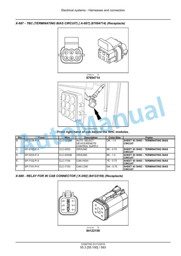 New Holland 7030M, 8030L Grape Harvester Service Manual 51697763 3 New Holland 7030M, 8030L Grape Harvester Service Manual 51697763 - Image 3
