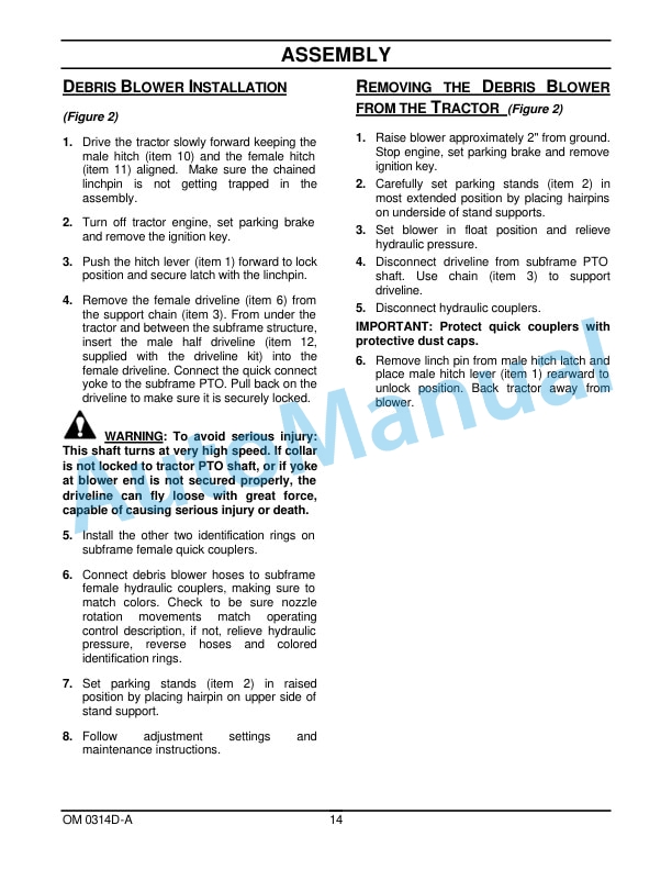 New Holland 708D Debris Blower For MC Mower Operation and Maintenance Manual 87024193 4 New Holland 708D Debris Blower For MC Mower Operation and Maintenance Manual 87024193-4