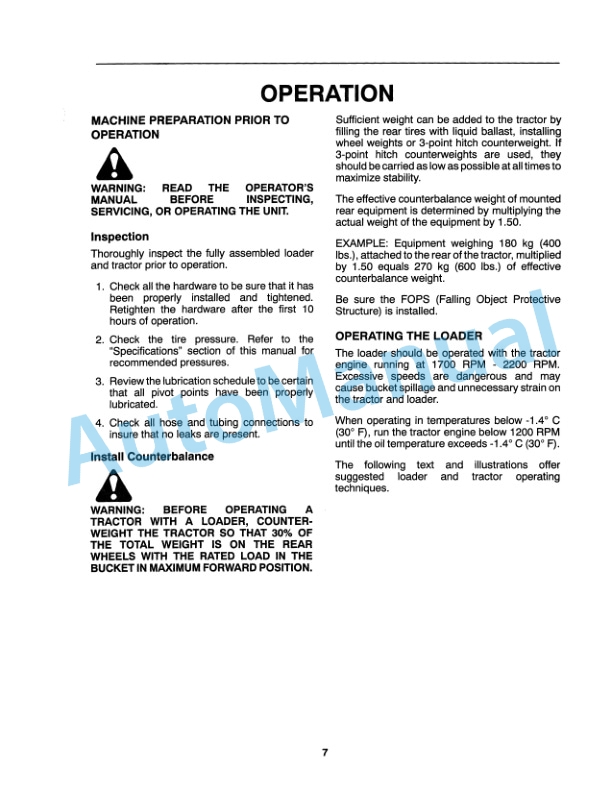 New Holland 7106 Operation and Maintenance Manual 86597080 2 New Holland 7106 Operation and Maintenance Manual 86597080-2