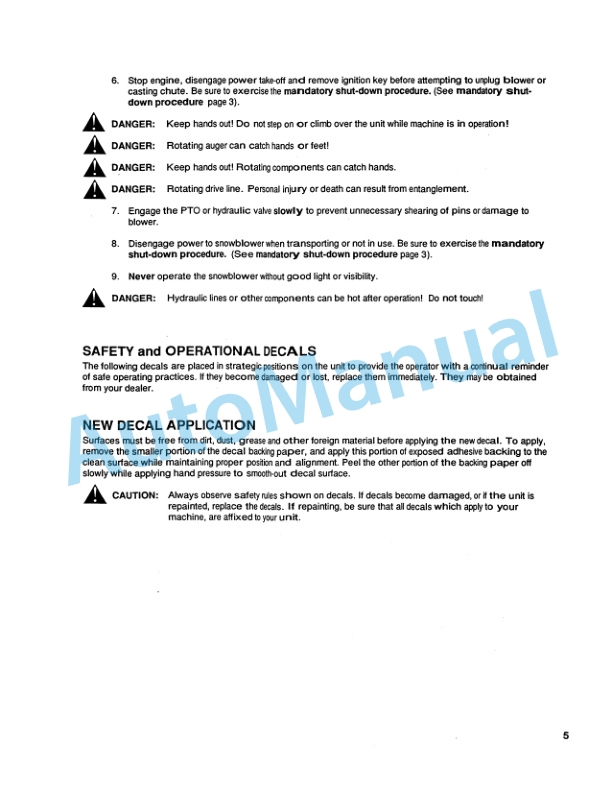 New Holland 716B Series 48in, 60in Front Mount Snowblower Attachment Operation and Maintenance Manual 42871660 3 New Holland 716B Series 48in, 60in Front Mount Snowblower Attachment Operation and Maintenance Manual 42871660-3