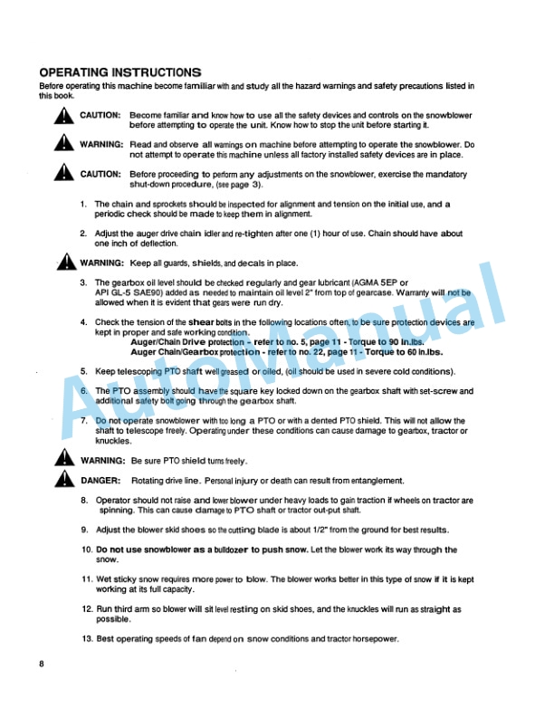 New Holland 716B Series 48in, 60in Front Mount Snowblower Attachment Operation and Maintenance Manual 42871660 4 New Holland 716B Series 48in, 60in Front Mount Snowblower Attachment Operation and Maintenance Manual 42871660-4