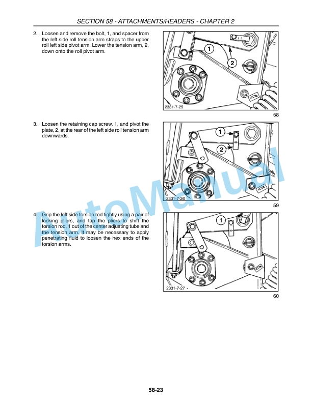 New Holland 720TD, 820TD Discbine Disc Header Repair Manual 87755427 5 New Holland 720TD, 820TD Discbine Disc Header Repair Manual 87755427-5