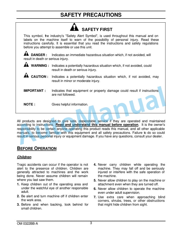 New Holland 72CB 72in Front Dozer Blade Operation and Maintenance Manual 87300415 2 New Holland 72CB 72in Front Dozer Blade Operation and Maintenance Manual 87300415-2