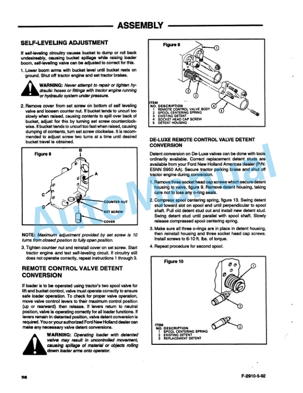 New Holland 7411 Series Quick Attach Farm Loader Operation and Maintenance Manual 42741111 4 New Holland 7411 Series Quick Attach Farm Loader Operation and Maintenance Manual 42741111-4