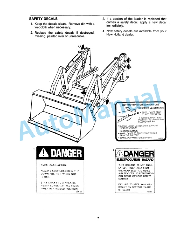 New Holland 7414 Loader Operation and Maintenance Manual 43741410 3 New Holland 7414 Loader Operation and Maintenance Manual 43741410-3