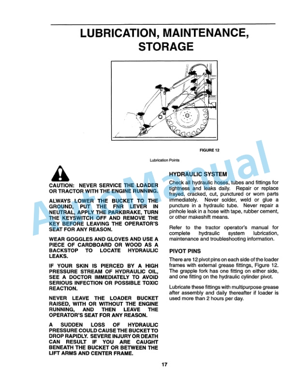 New Holland 7414 Loader Operation and Maintenance Manual 43741410 5 New Holland 7414 Loader Operation and Maintenance Manual 43741410-5