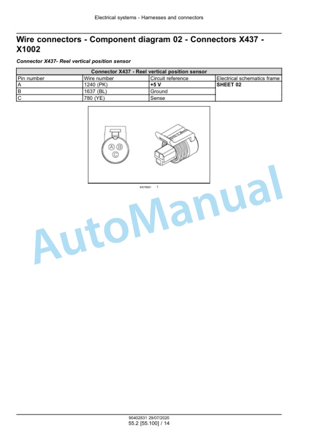 New Holland 760CG Header Service Manual 90402831 3 New Holland 760CG Header Service Manual 90402831 - Image 3