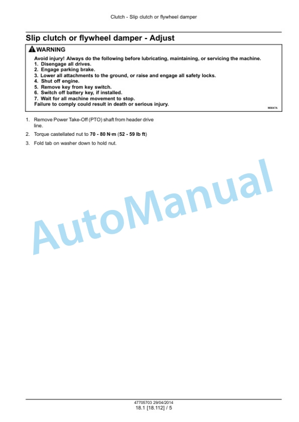New Holland 760CG VariFeed Grain Header Service Manual 47705703 2 New Holland 760CG VariFeed Grain Header Service Manual 47705703-2