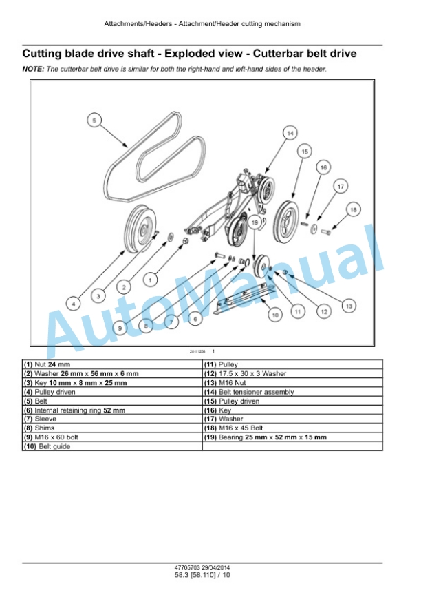 New Holland 760CG VariFeed Grain Header Service Manual 47705703 4 New Holland 760CG VariFeed Grain Header Service Manual 47705703-4